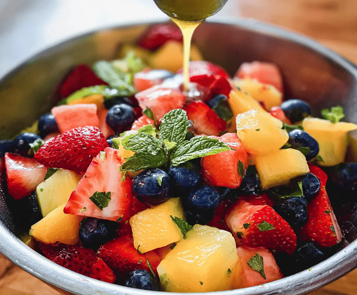 Healthy Rainbow Fruit Salad Recipe
