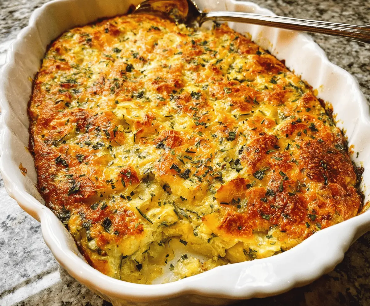 Easy Cheesy Zucchini Squash Casserole Recipe