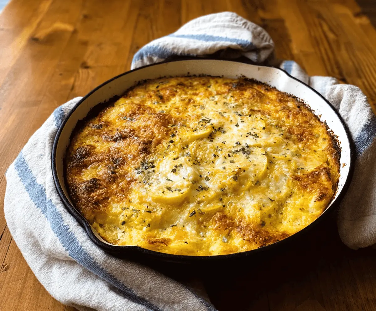 Easy Green Chile Yellow Squash Casserole Recipe