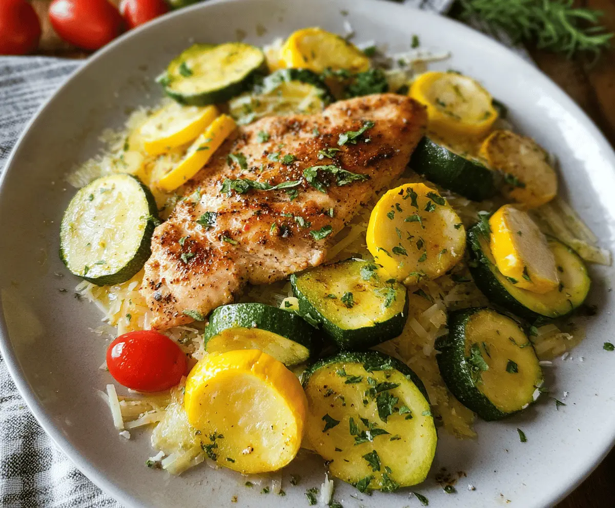 Easy Chicken Breast with Zucchini and Squash Recipe