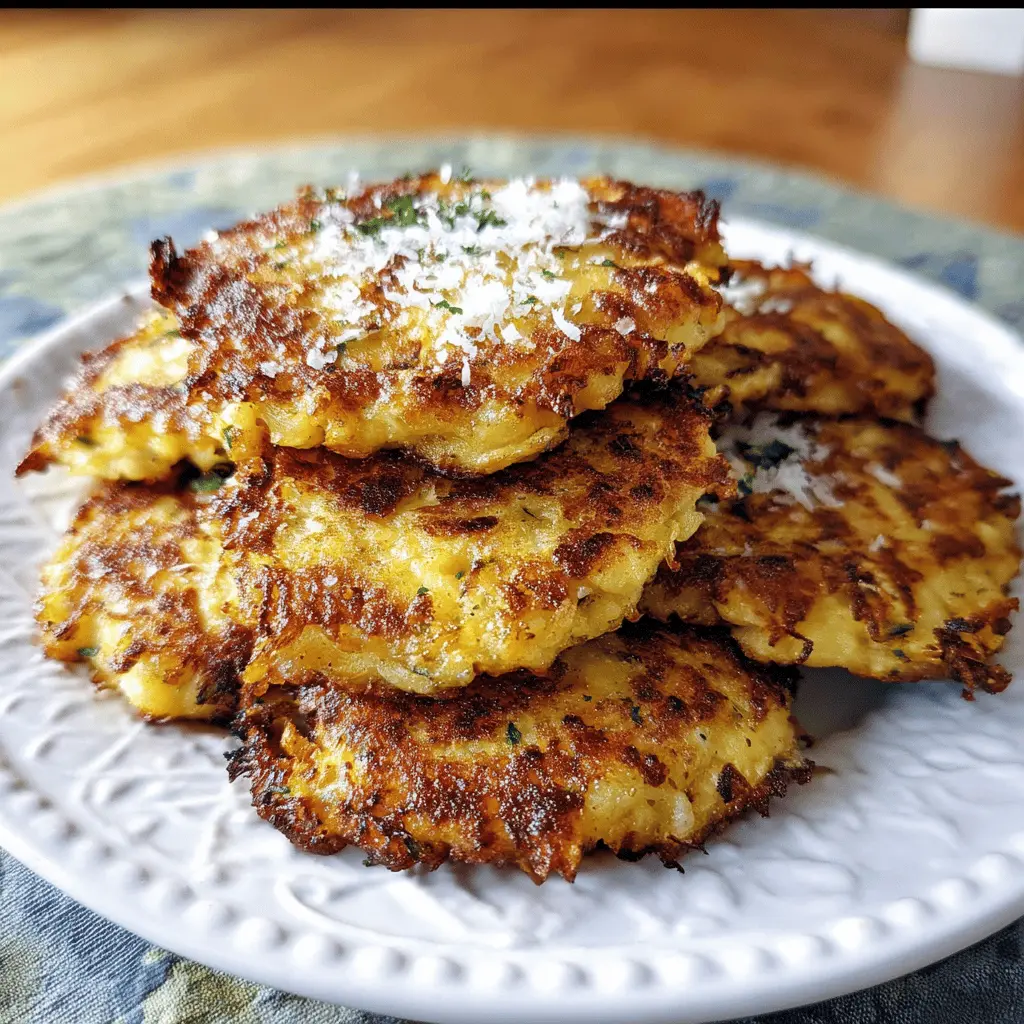 Crispy Parmesan Yellow Squash Fritters Recipe