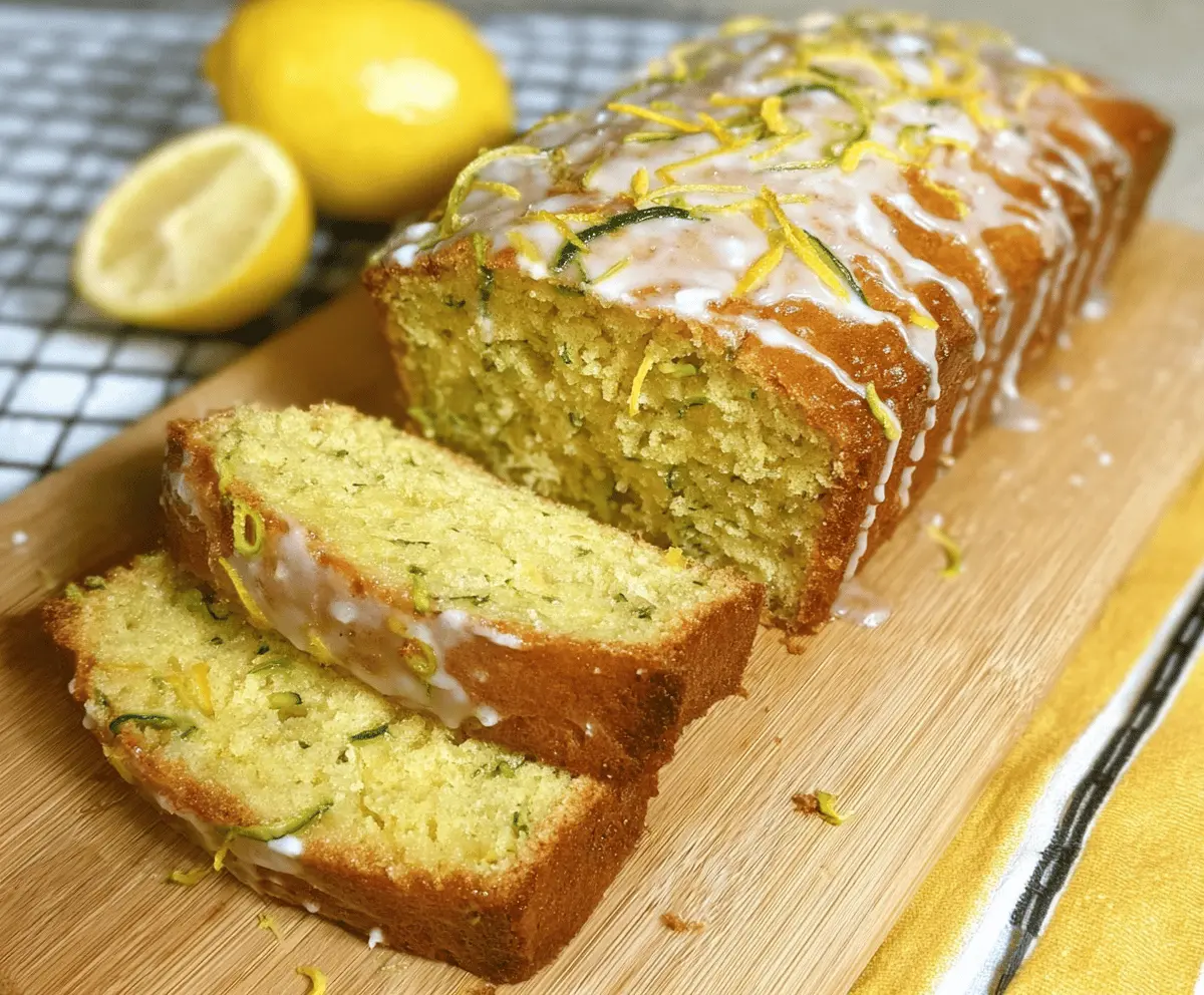 Moist Lemon Zucchini Bread Recipe