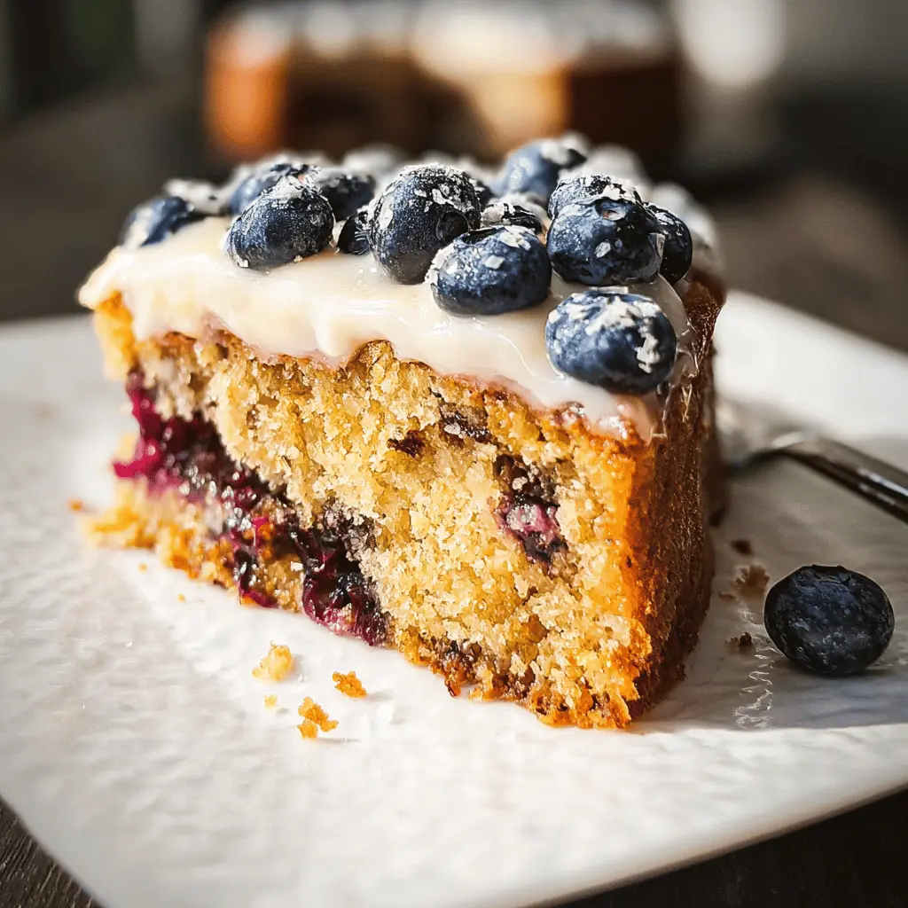 Moist Blueberry Zucchini Cake Recipe