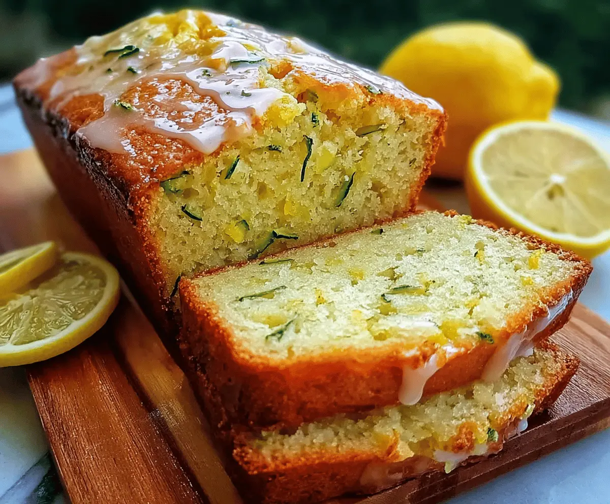 Moist Lemon Zucchini Bread Recipe