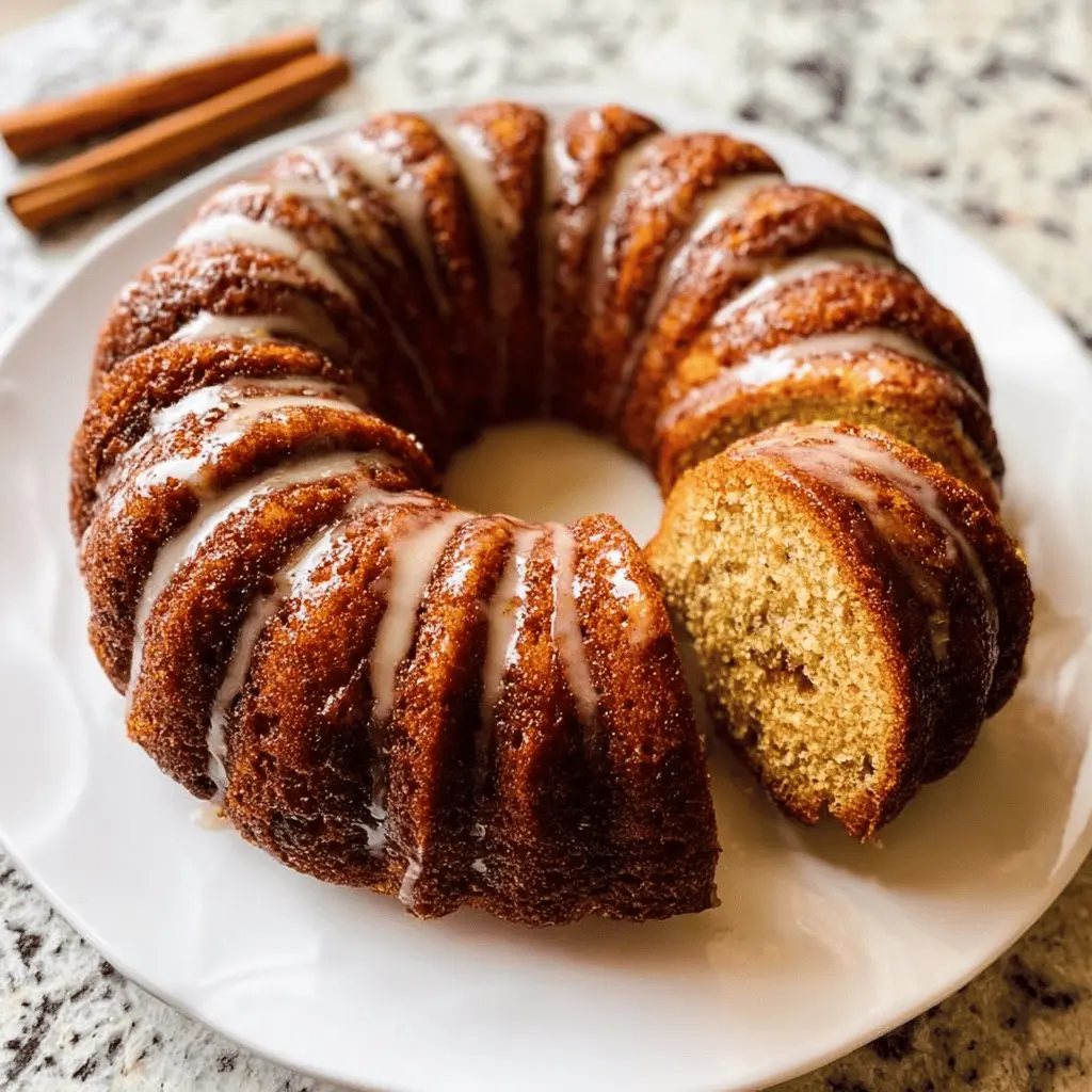 Moist Cinnamon Zucchini Bundt Bread Recipe