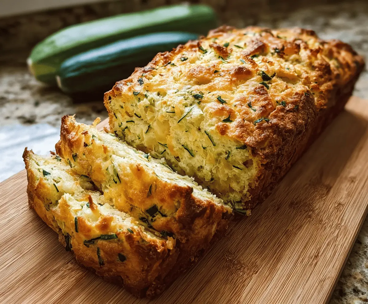Easy Zucchini Cheese Bread Recipe with Moist Texture