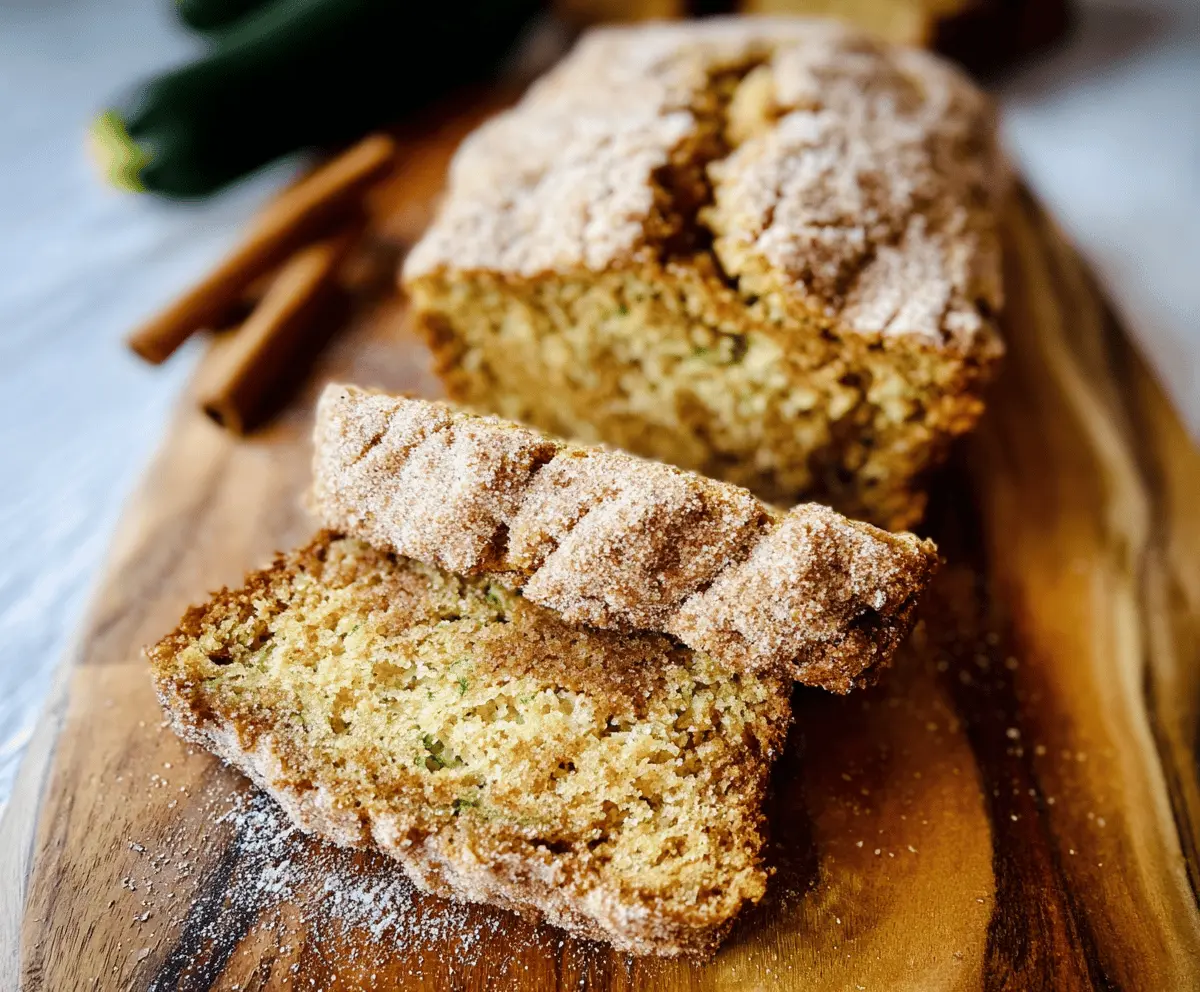 Moist Snickerdoodle Zucchini Bread Recipe