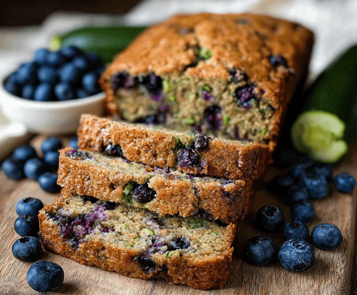 Moist Blueberry Zucchini Bread Recipe