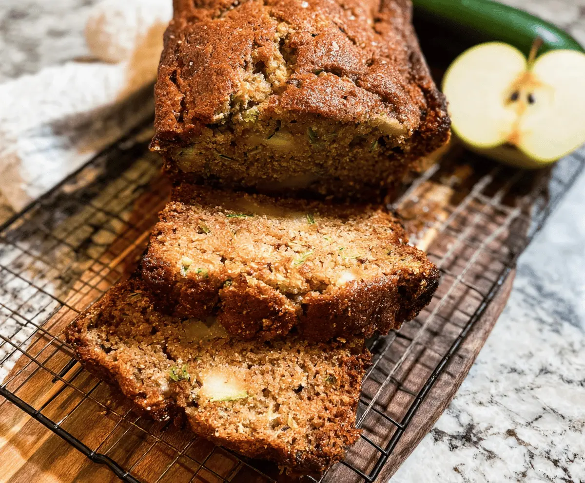 Moist Apple Zucchini Bread Recipe