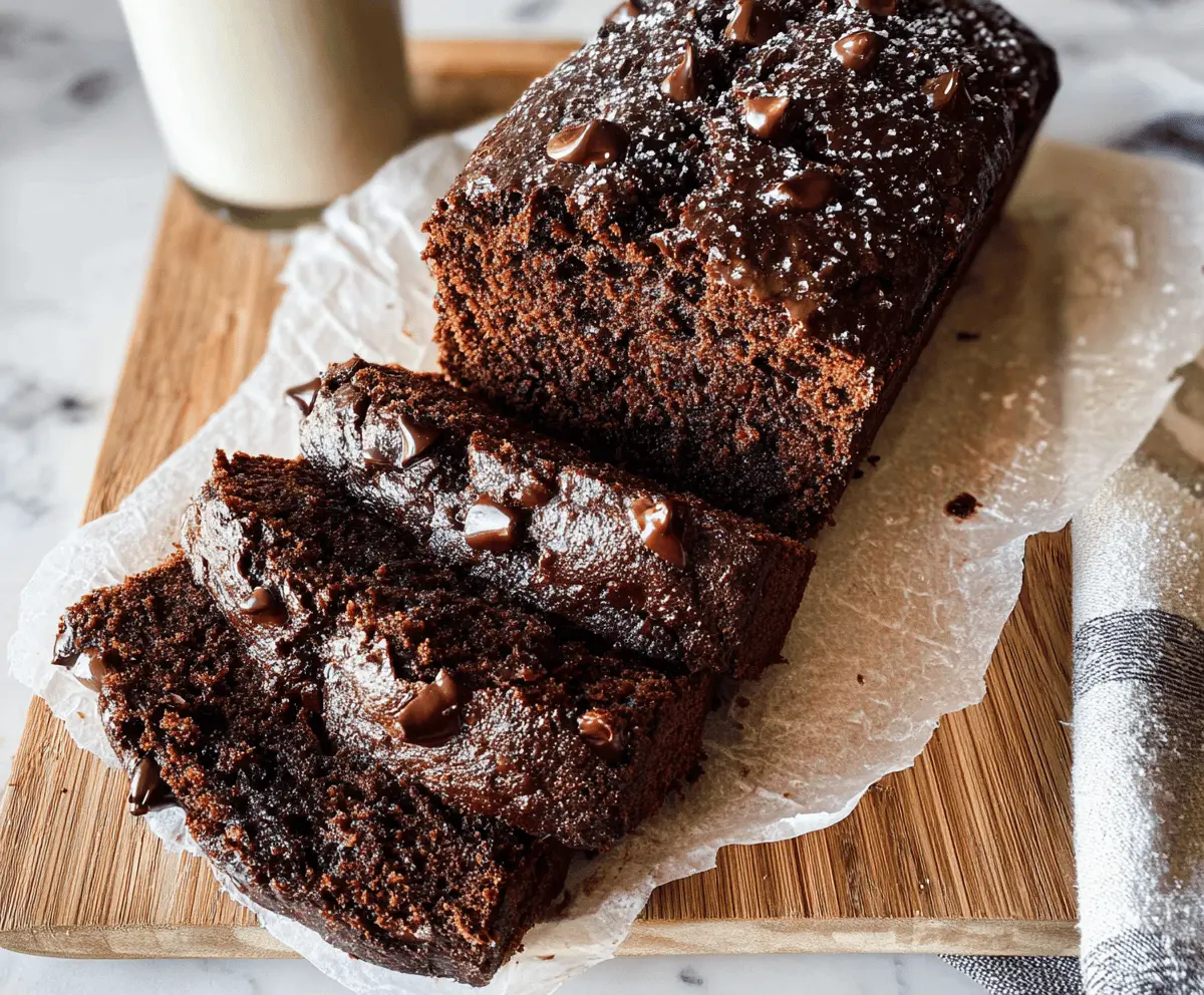 Moist Healthy Chocolate Zucchini Bread Recipe