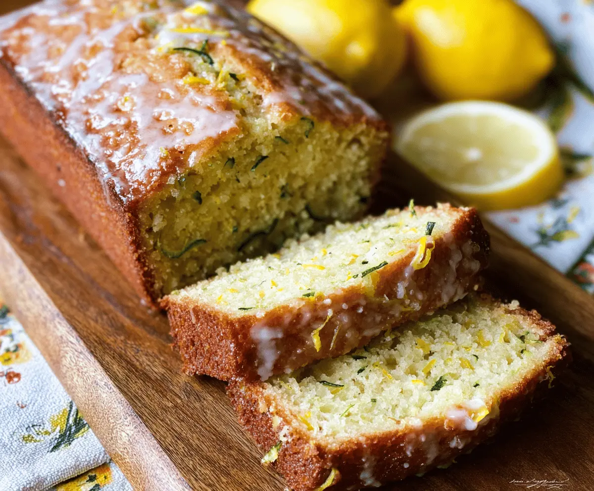 Moist Lemon Zucchini Bread Recipe