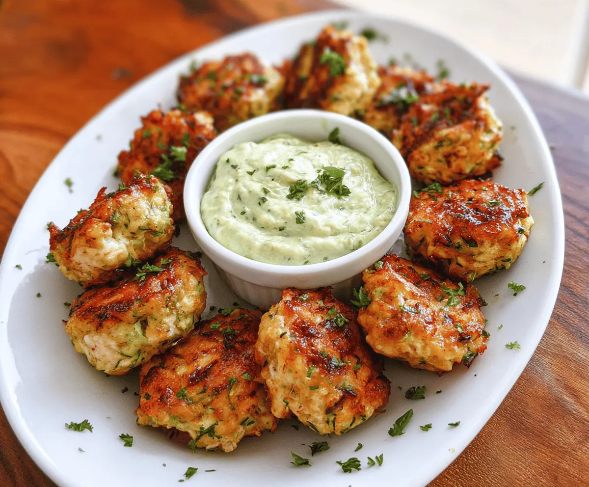High Protein Chicken Zucchini Poppers Recipe