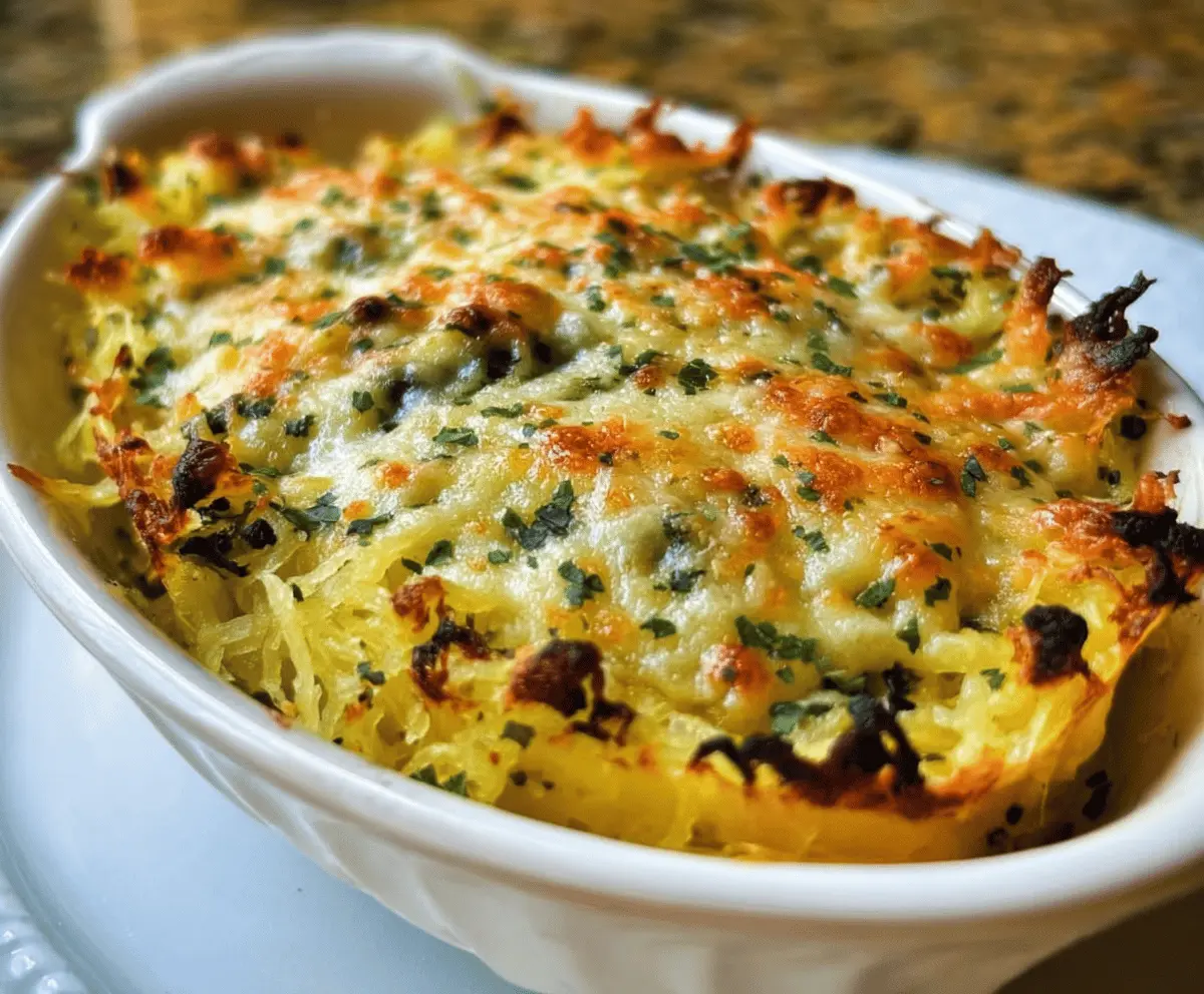Healthy Spaghetti Squash Au Gratin Recipe