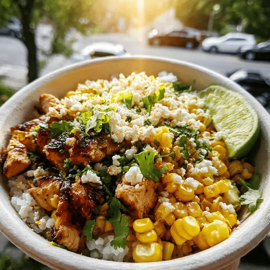 Easy Street Corn Chicken Rice Bowl Recipe