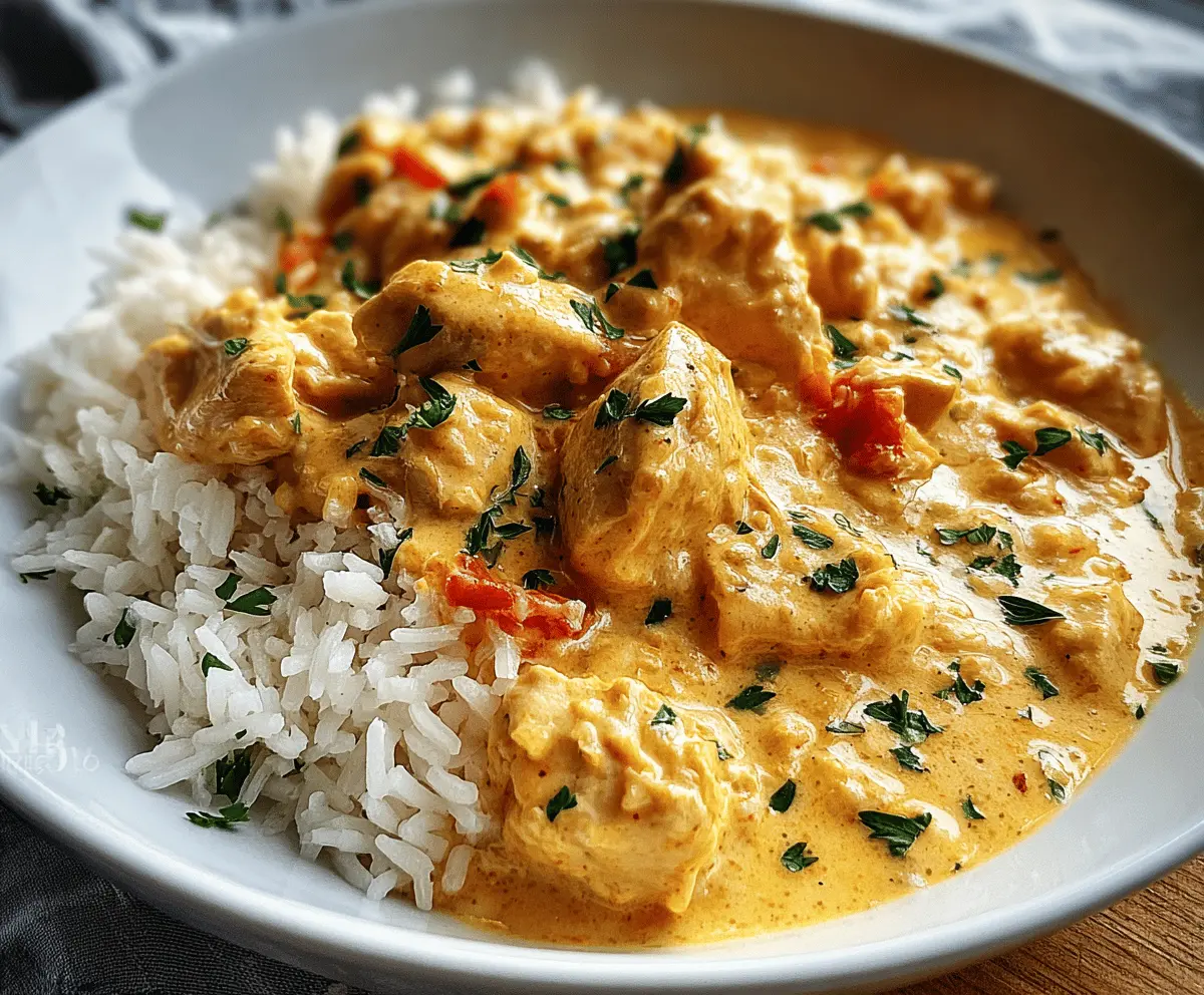 Easy Creamy Chicken and Rice Dinner Recipe