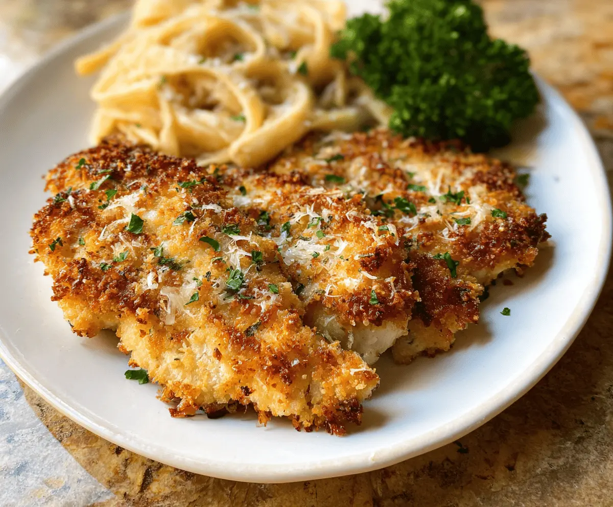 Crispy Parmesan Crusted Chicken Recipe