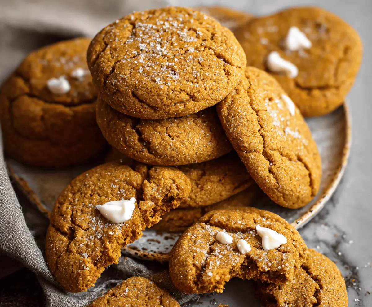 Delicious gluten-free pumpkin cookies topped with cinnamon and chocolate chips on a baking tray, perfect for fall treats.
