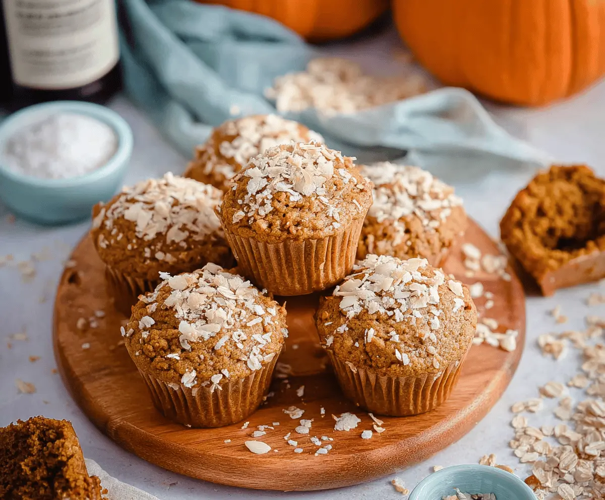 Delicious homemade pumpkin coconut muffins with a golden-brown crust and moist interior, perfect for fall baking