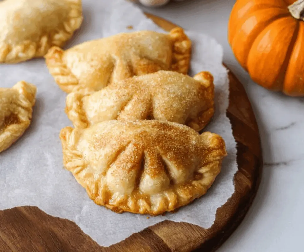 Delicious Mini Pumpkin Hand Pies with flaky crust and spiced pumpkin filling, perfect for fall desserts.