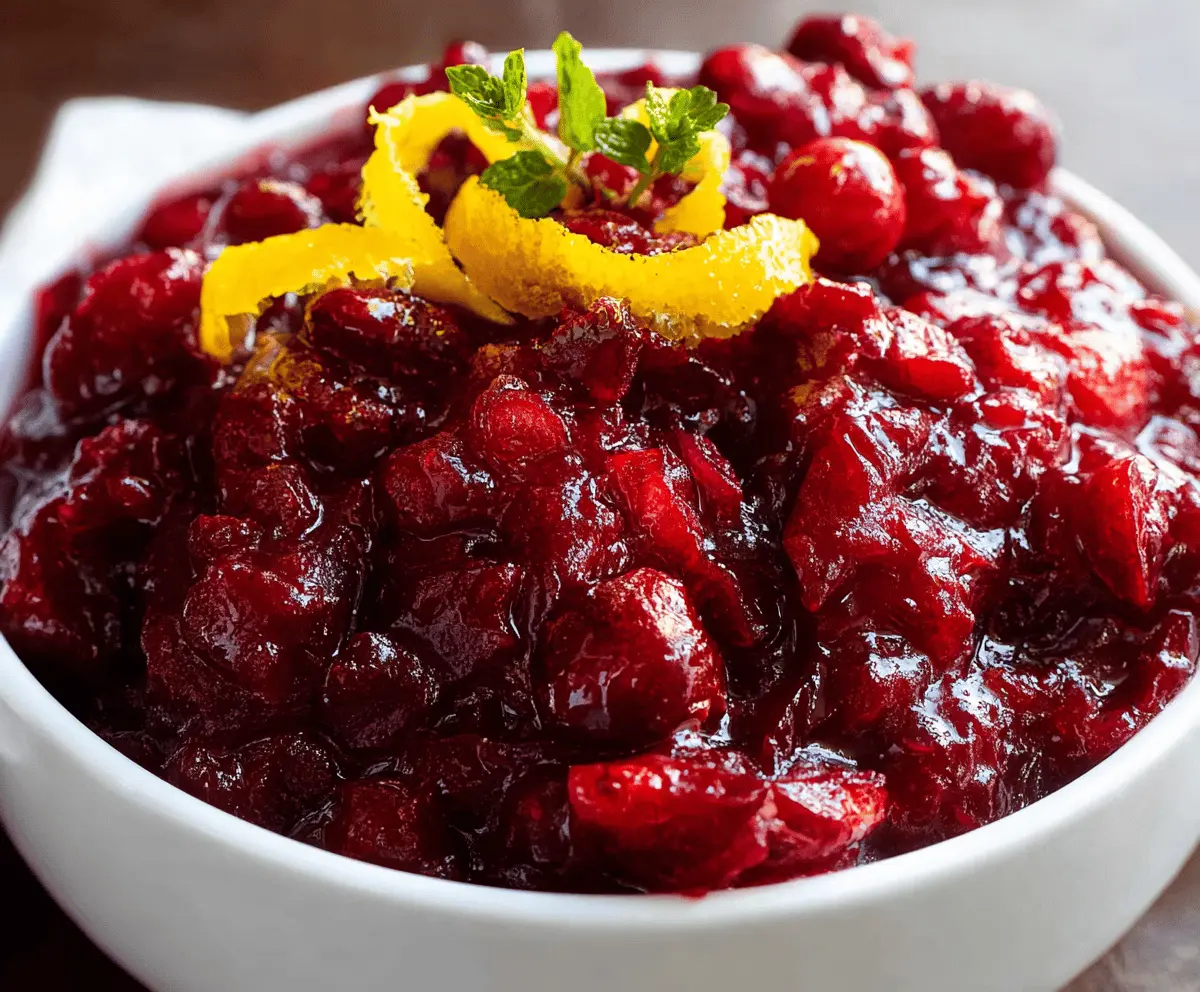 Cranberry Ginger Sauce