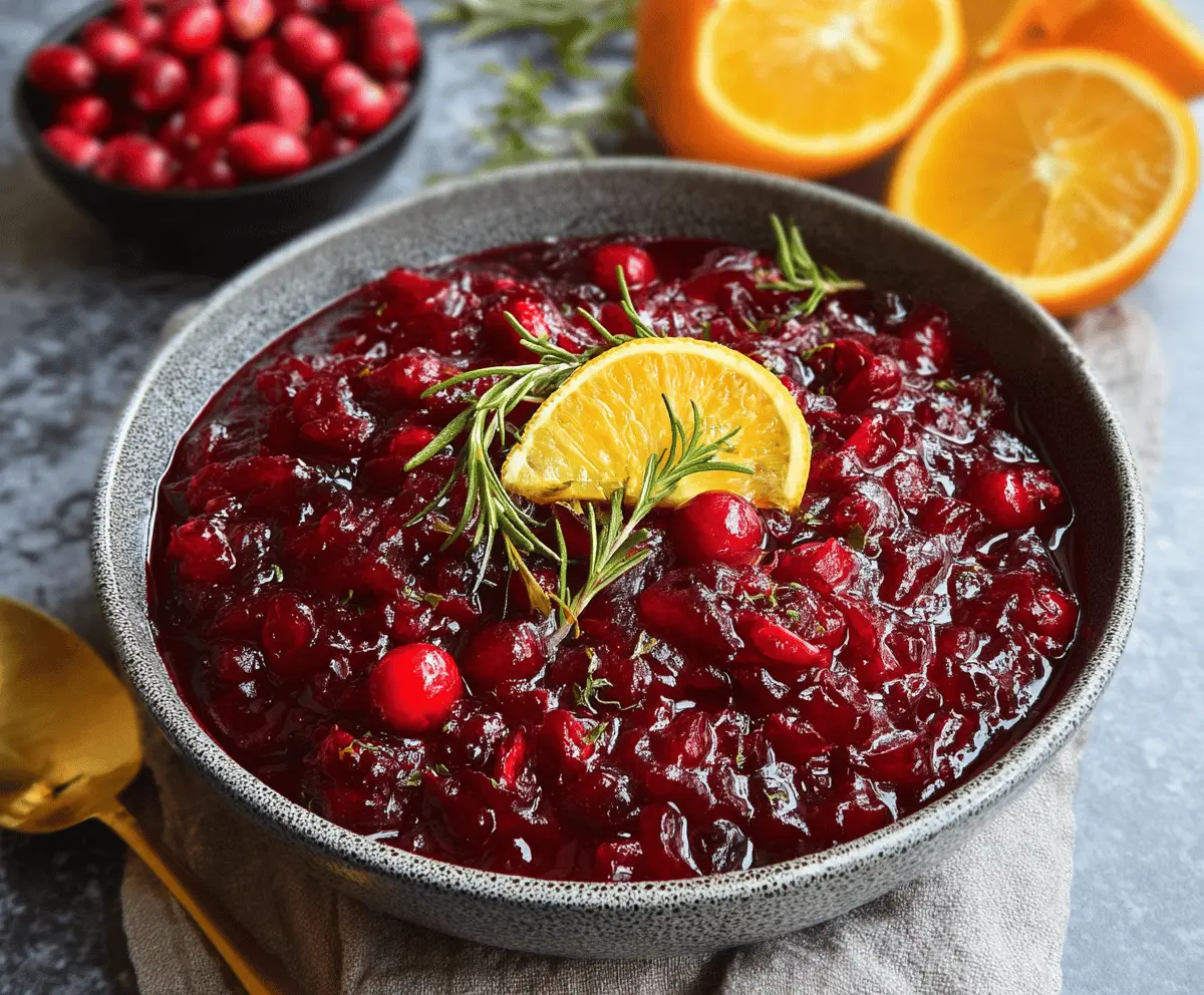 Cranberry Orange Sauce