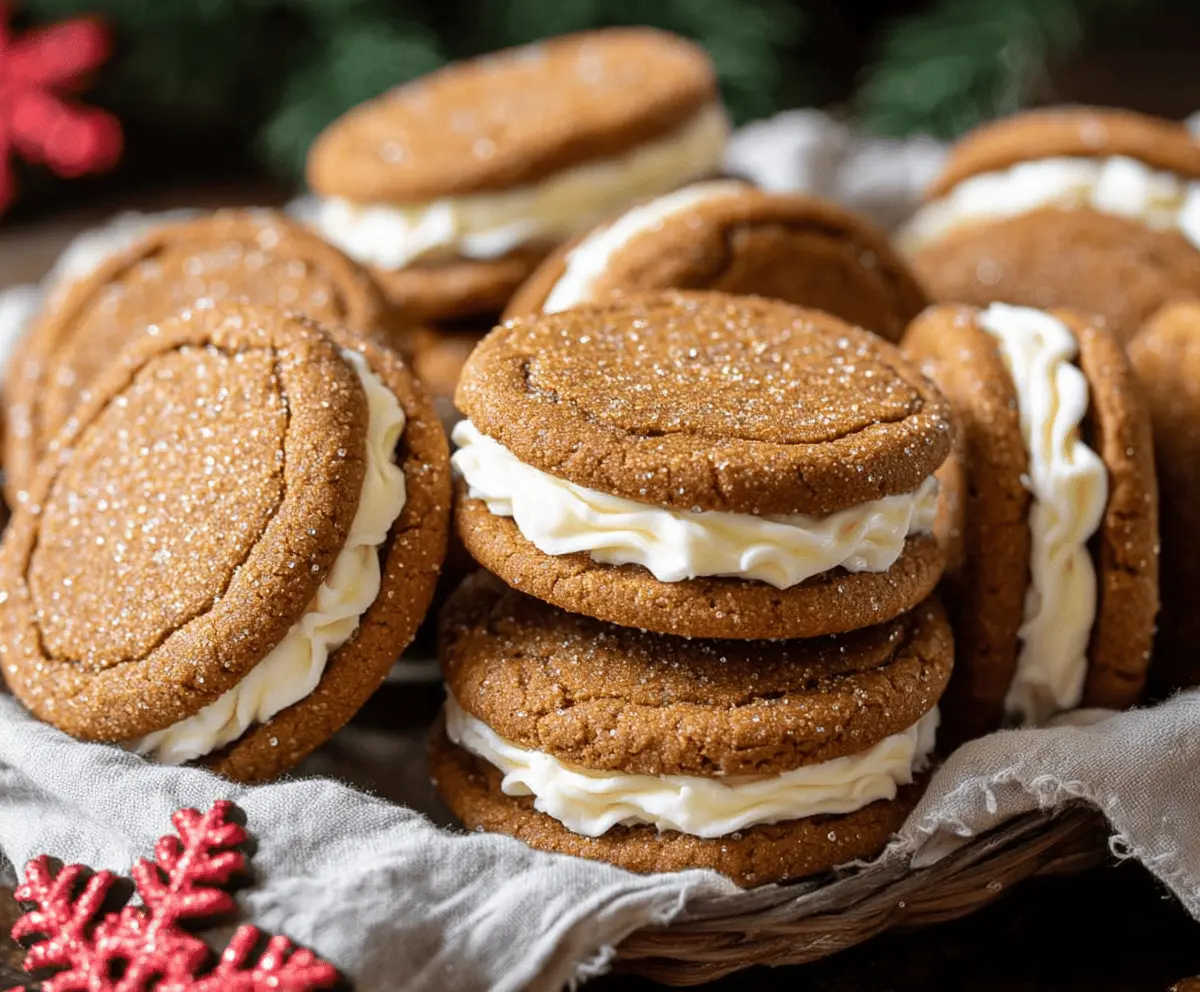 Gingerbread Sandwich Cookies