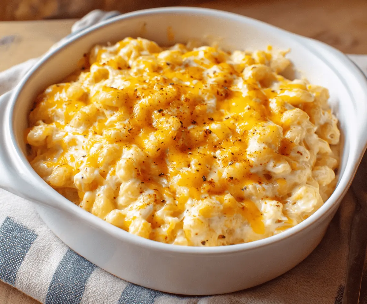 Delicious high protein mac and cheese with creamy cheese sauce and enriched with nutritious ingredients.