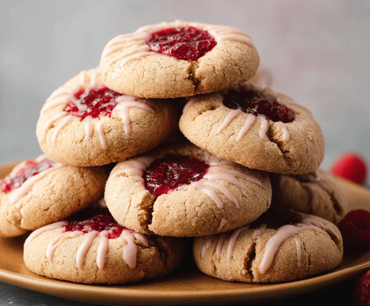 Raspberry Almond Butter Cookies