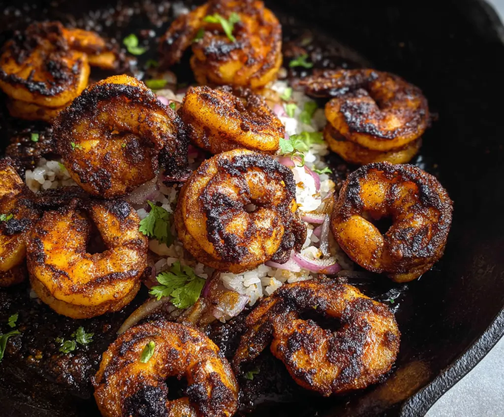 Delicious Cajun Blackened Shrimp grilled to perfection with bold spices and herbs.