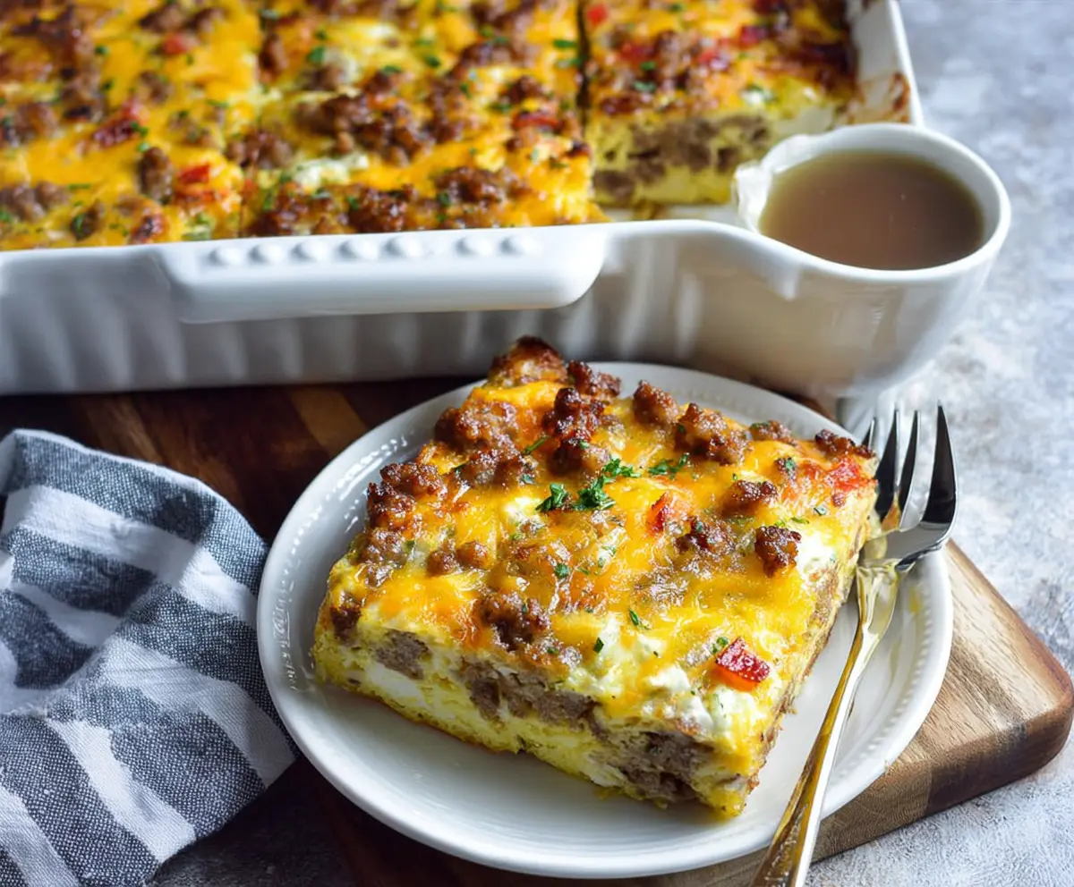 Cheesy Sausage Breakfast Casserole