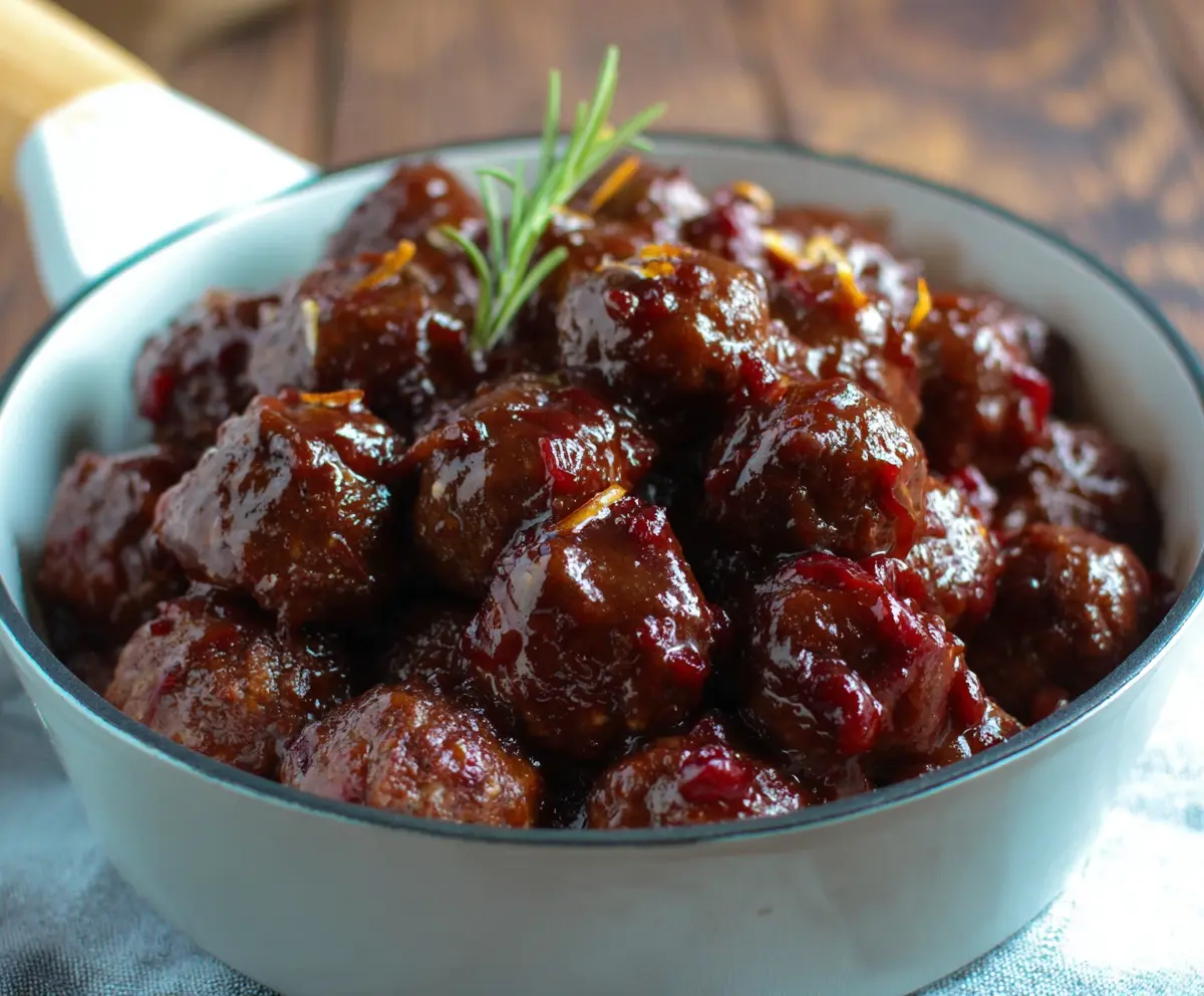 Cranberry Sauce Meatballs