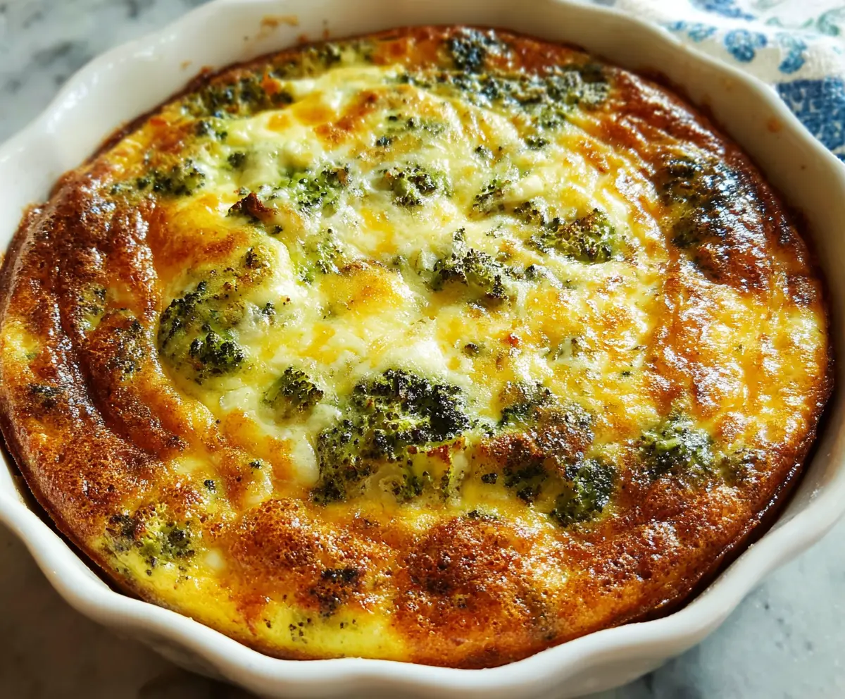 Delicious crustless quiche with fresh vegetables and cheese on a plate.