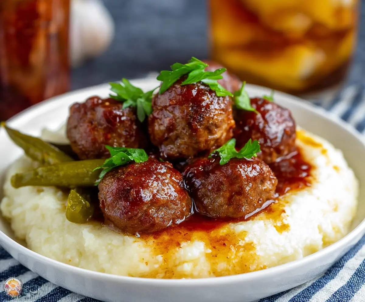 Delicious Crockpot Mississippi Meatballs in a savory sauce, perfect for parties and family dinners.