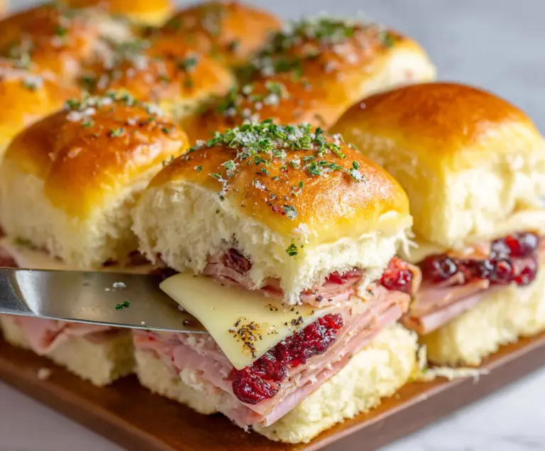 Ham And Cranberry Sliders