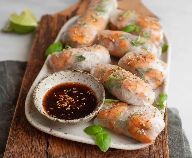 Air Fryer Shrimp Rice Paper Rolls