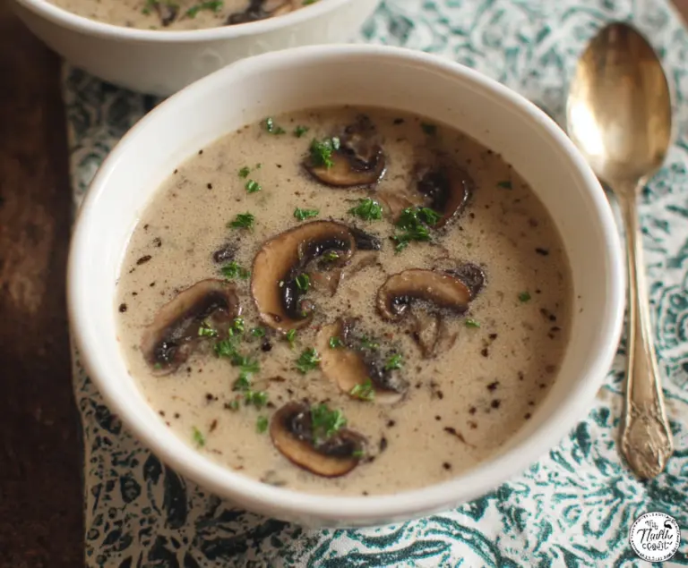 Cottage Cheese Mushroom Soup
