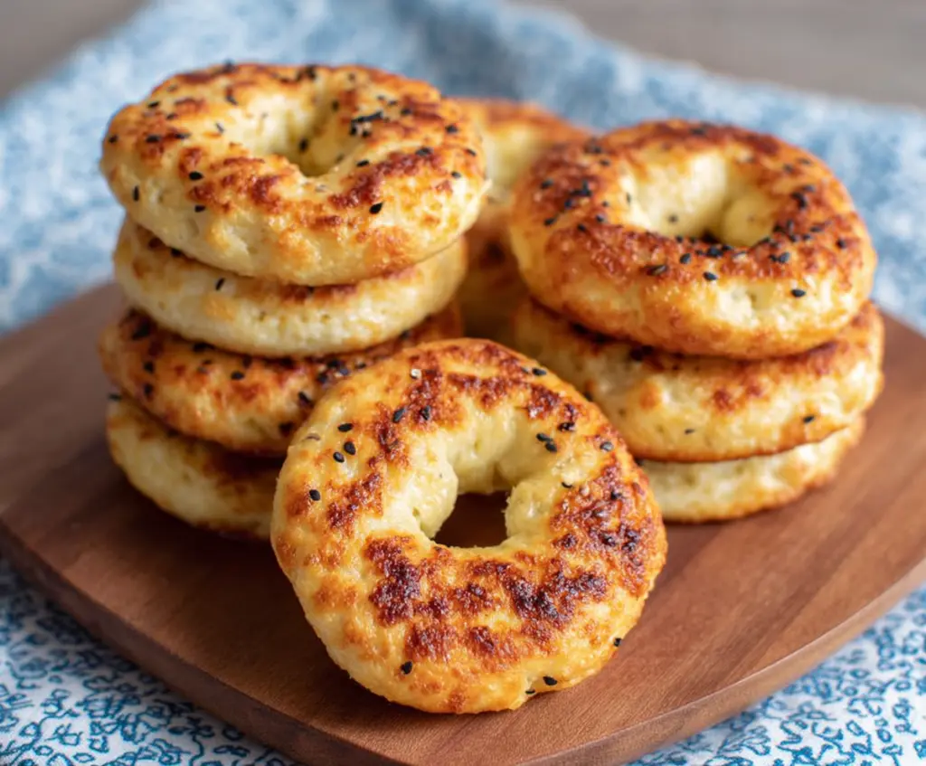 Delicious homemade keto cottage cheese bagels, perfect for low-carb breakfast options.