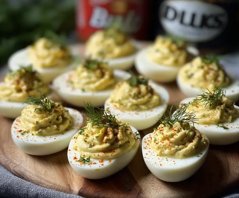Dill Pickle Deviled Eggs