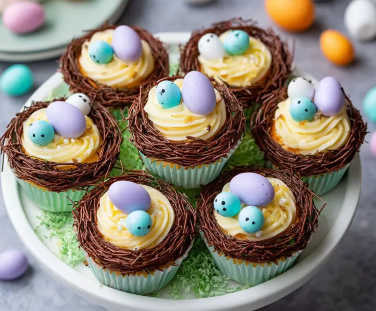 Easter Egg Nest Cupcakes