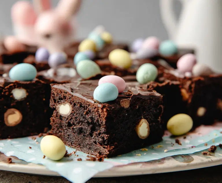 Frosted Mini Egg Easter Brownies
