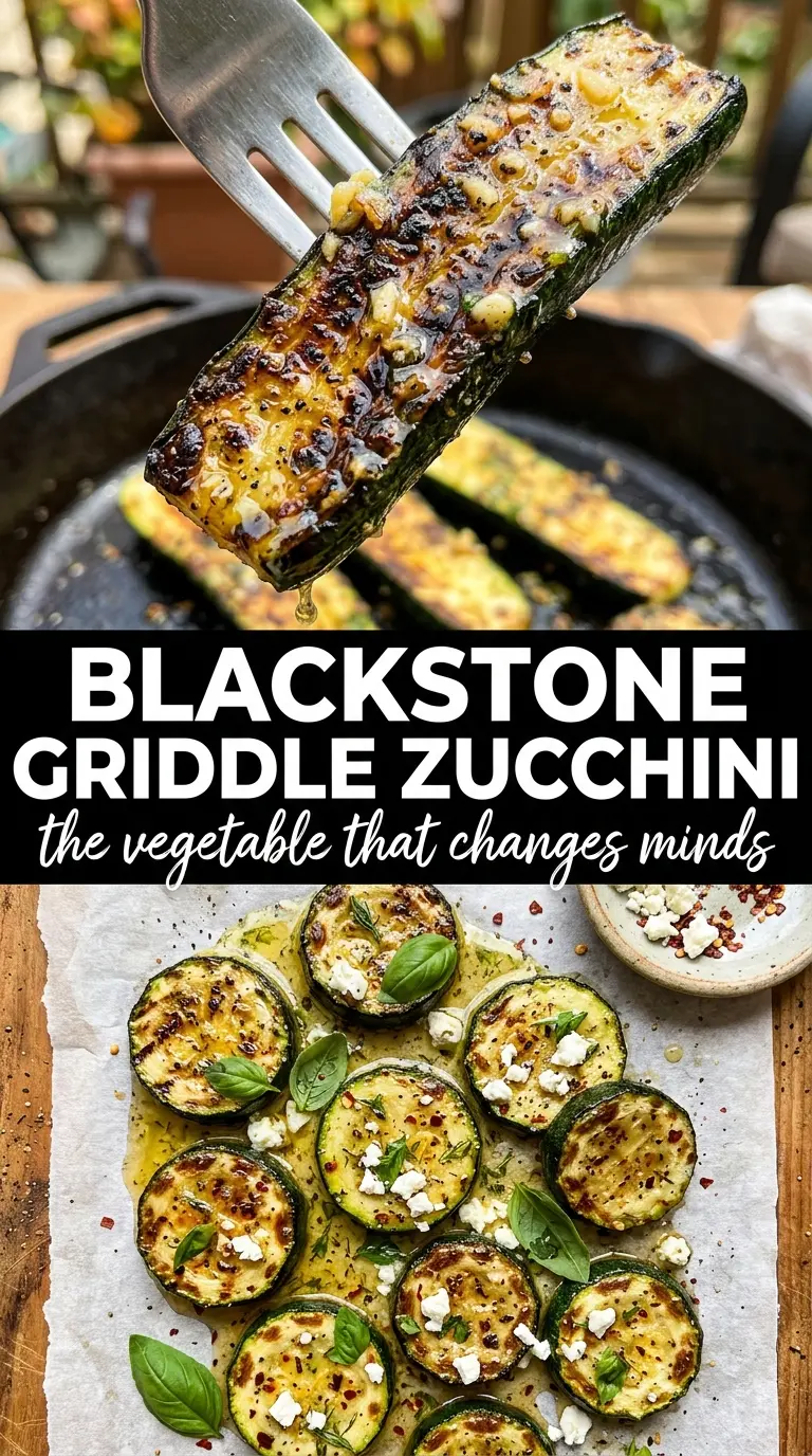Blackstone griddle zucchini caramelized garlic parmesan