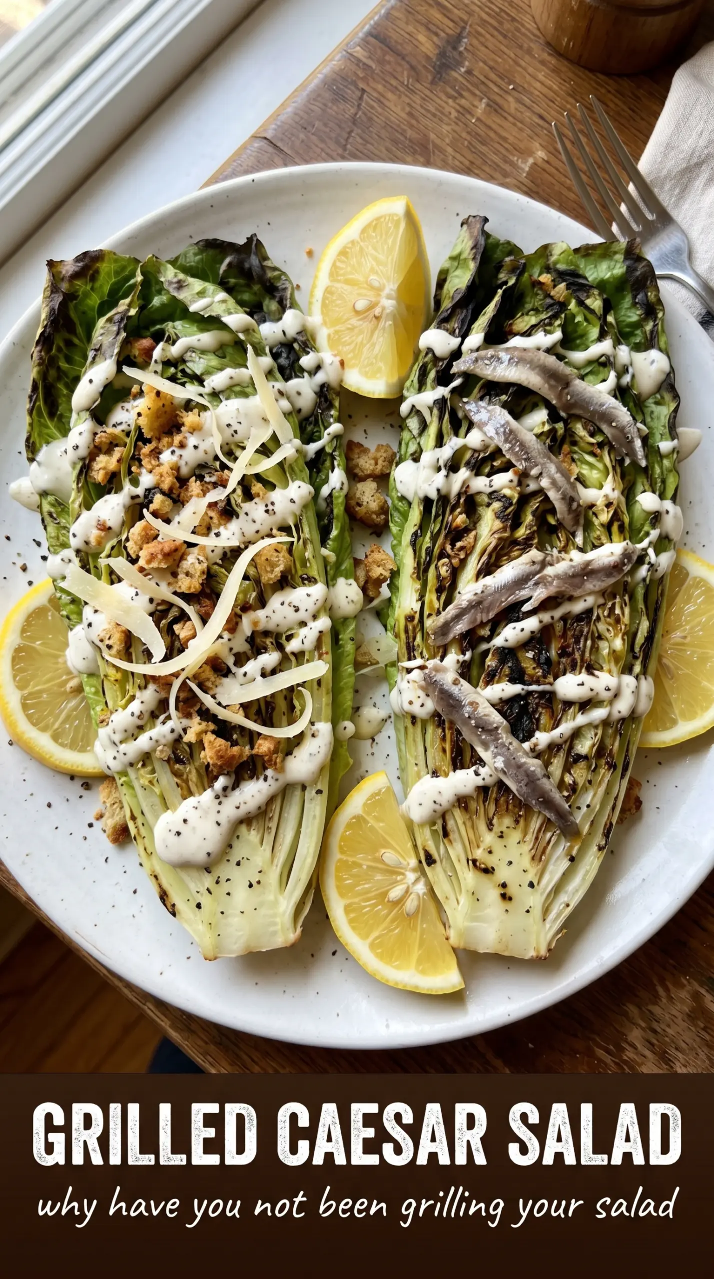 Grilled Caesar Salad smoky charred romaine