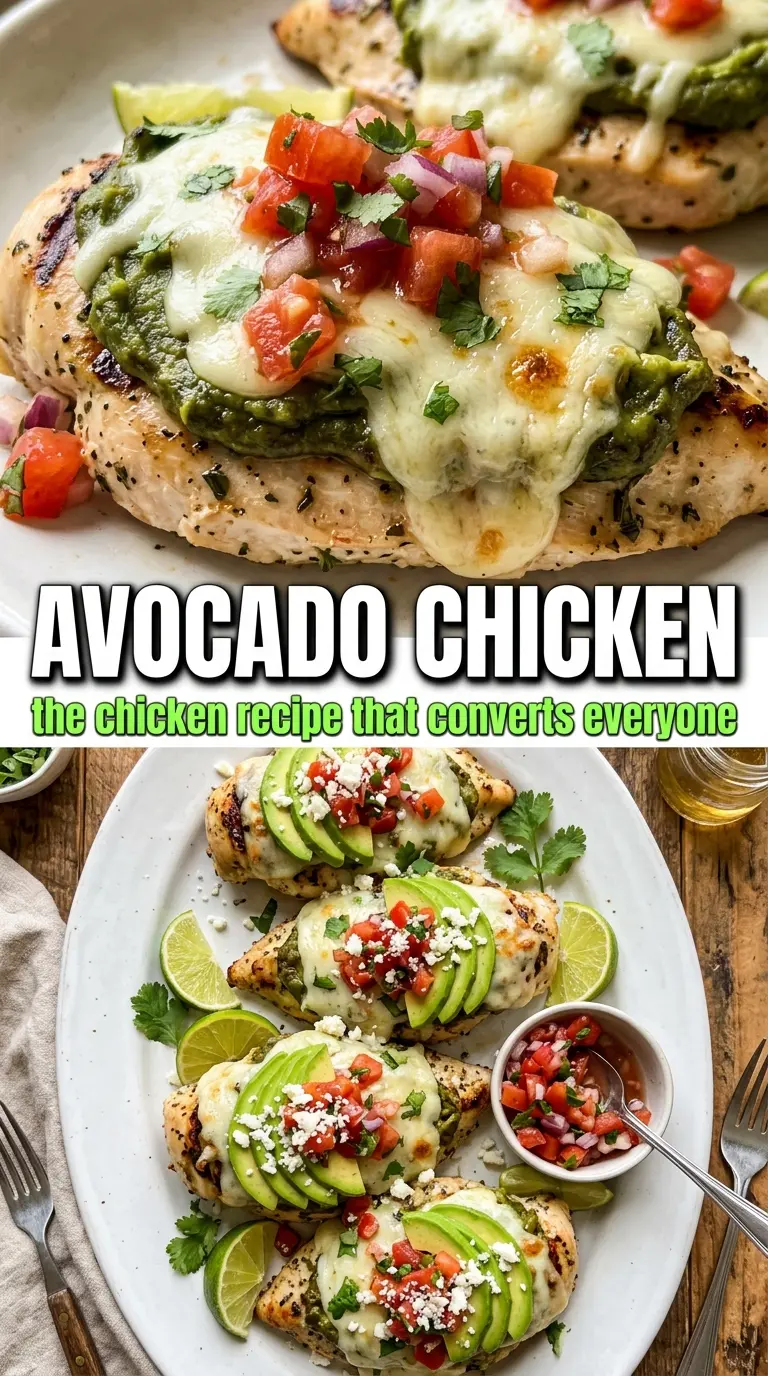 Grilled California Avocado Chicken juicy cheesy bacon