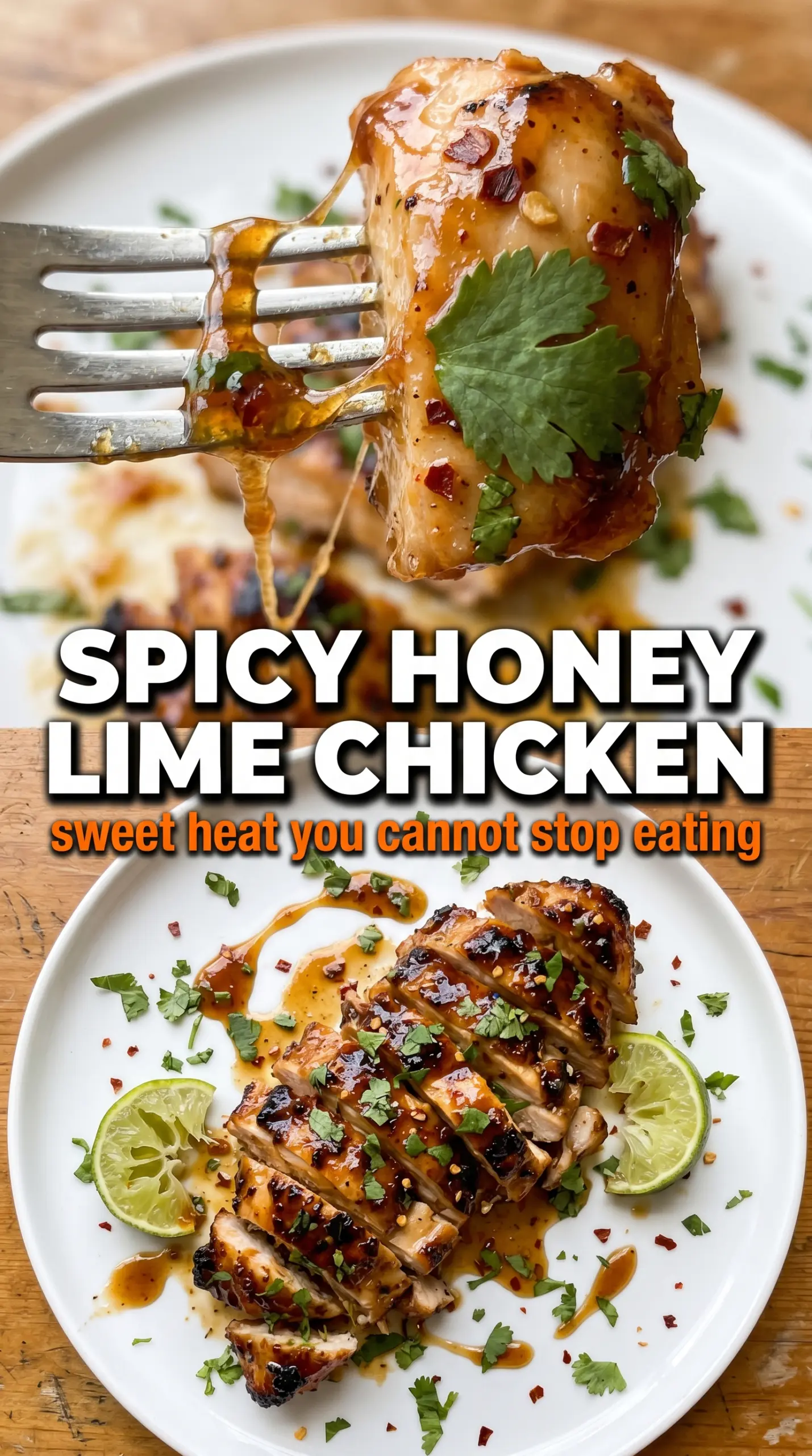 Spicy Honey-Lime Chicken glossy caramelized