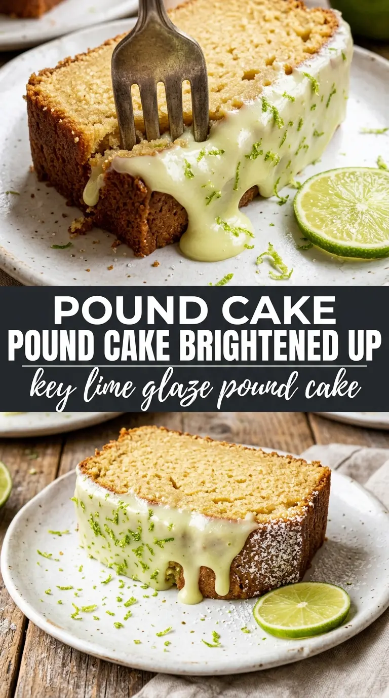Key lime pound cake bright citrus crumb