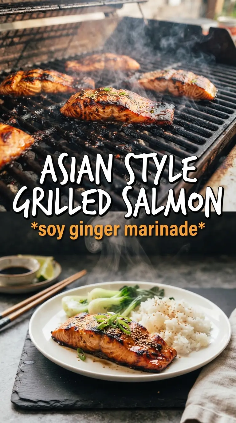 Ina Garten's Asian Grilled Salmon soy ginger glossy